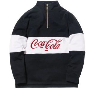 Kith x Coca-Cola Quarter-Zip Rugby Black